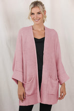 Load image into Gallery viewer, Waffle-Knit Long Sleeve Cardigan