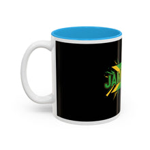Load image into Gallery viewer, Jamaica Flag Two-Tone Accent Mug — 11oz/15oz