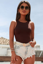 Load image into Gallery viewer, Round Neck Sleeveless Bodysuit