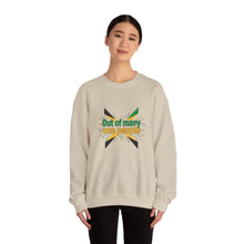 Load image into Gallery viewer, Out of Many One People Sweatshirt – Jamaican Flag Unity Crewneck