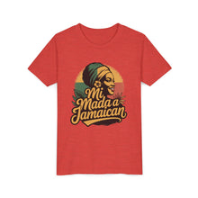 Load image into Gallery viewer, Youth Tee - "Mi Mada a Jamaican" Kids T‑Shirt