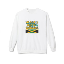 Load image into Gallery viewer, Crewneck Sweatshirt "Wi Likkle But Wi Tallawah" Jamaican Flag