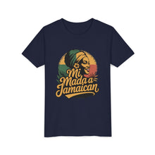 Load image into Gallery viewer, Youth Tee - "Mi Mada a Jamaican" Kids T‑Shirt