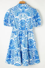 Load image into Gallery viewer, Rosi Blue Floral Dress