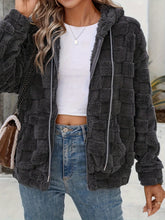 Load image into Gallery viewer, Cuddle Up Drawstring Fuzzy Jacket