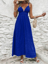 Load image into Gallery viewer, Crisscross V-Neck Maxi Cami Dress