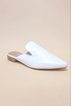 Load image into Gallery viewer, POINTED TOE SLIP ON MULE FLATS