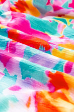 Load image into Gallery viewer, Smocked Printed Half Sleeve Dress