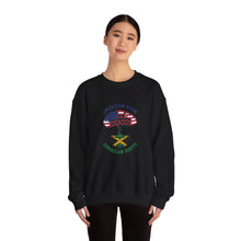 Load image into Gallery viewer, Crewneck Sweatshirt - "American Born Jamaican Roots" Flag Tree Design