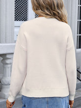 Load image into Gallery viewer, Bow Graphic Round Neck Long Sleeve Sweater