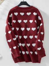 Load image into Gallery viewer, Heart V-Neck lCardigan