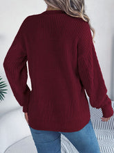 Load image into Gallery viewer, Cable-Knit Long Sleeve Cardigan