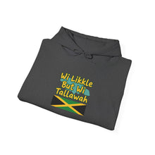 Load image into Gallery viewer, Jamaican Pride Hoodie – “Wi Likkle But Wi Tallawah” Flag Design