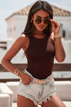 Load image into Gallery viewer, Round Neck Sleeveless Bodysuit