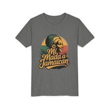 Load image into Gallery viewer, Youth Tee - "Mi Mada a Jamaican" Kids T‑Shirt