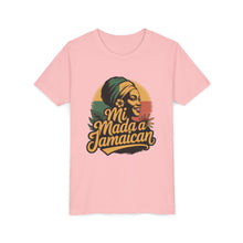 Load image into Gallery viewer, Youth Tee - "Mi Mada a Jamaican" Kids T‑Shirt