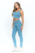 Load image into Gallery viewer, Zip Up Crop Sports Tank Top Set
