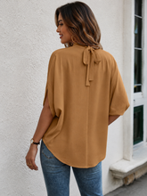 Load image into Gallery viewer, Courtney Slit Sleeve Blouse