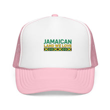 Load image into Gallery viewer, Jamaican Land We Love Embroidered Trucker Hat