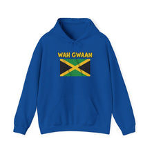 Load image into Gallery viewer, Wah Gwaan Jamaica Flag Hoodie – Caribbean Pride Pullover