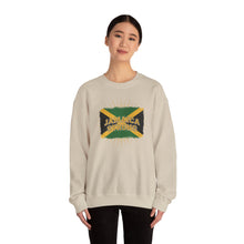 Load image into Gallery viewer, Jamaica Strong Crewneck Sweatshirt – Jamaican Flag Graphic