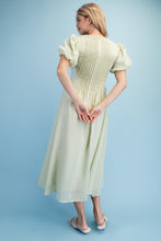 Load image into Gallery viewer, Brianna Textured V-Neck Midi Dress