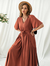 Load image into Gallery viewer, Kansas Flutter Sleeve Midi Dress