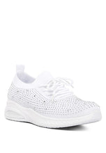 Load image into Gallery viewer, Elizha Stud Embellished Lace Up Sneakers