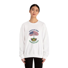 Load image into Gallery viewer, Crewneck Sweatshirt - "American Born Jamaican Roots" Flag Tree Design