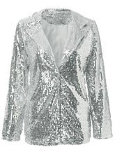 Load image into Gallery viewer, Festive Season Sequin Blazer