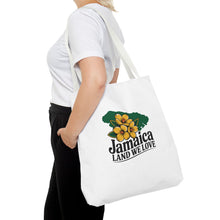 Load image into Gallery viewer, Jamaica Land We Love Tote Bag — Floral Island Map Beach Market Tote