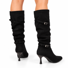 Load image into Gallery viewer, Point Toe Kitten Heels Boots