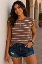 Load image into Gallery viewer, Rhonda Round Neck T-Shirt