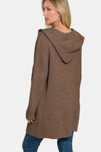 Load image into Gallery viewer, Zeta Hooded Open Front Sweater Cardigan