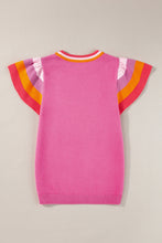 Load image into Gallery viewer, Color Block Round Neck Knit Top