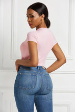 Load image into Gallery viewer, Round Neck Short Sleeve Bodysuit