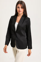 Load image into Gallery viewer, Long Sleeve Shawl Collar Blazer