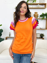 Load image into Gallery viewer, Color Block Round Neck Knit Top