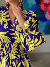 Load image into Gallery viewer, Printed Flounce Sleeve Maxi Dress
