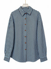 Load image into Gallery viewer, Melody Striped Button-Down Casual Shirt