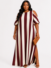 Load image into Gallery viewer, Teshana Cold Shoulder Maxi Dress