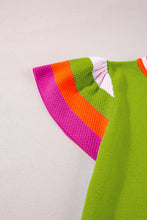 Load image into Gallery viewer, Color Block Round Neck Knit Top