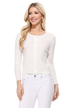 Load image into Gallery viewer, Crew neck Cardigan Sweater