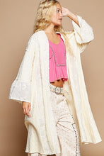 Load image into Gallery viewer, Francis Lace Trim Longline Cardigan