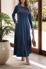 Load image into Gallery viewer, Victoria Maxi Dress with Pockets