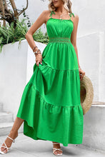Load image into Gallery viewer, Kelly Green Tiered Cami Dress