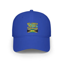 Load image into Gallery viewer, Low Profile Baseball Cap — "Wi Likkle But Wi Tallawah" Jamaican Flag Hat