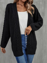 Load image into Gallery viewer, Angel Wings Warm Fall Mixed Knit Open Front Longline Cardigan