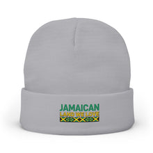 Load image into Gallery viewer, Jamaican 'Land We Love' Embroidered Knit Beanie