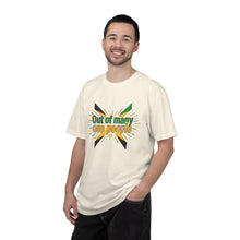 Load image into Gallery viewer, Out of Many One People T-Shirt — Jamaican Unity Flag Graphic Tee